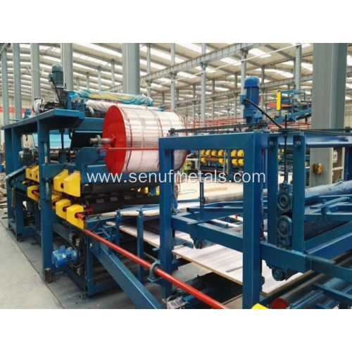 Cladding steel sheets EPS sandwich panel forming machine